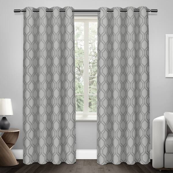 Shop Ati Home Domino Thermal Woven Blackout Grommet Top Curtain