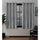 ATI Home Forest Hill Woven Blackout Grommet Top Curtain Panel Pair - 52X63 - Ash Grey