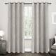 ATI Home Forest Hill Woven Blackout Grommet Top Curtain Panel Pair - 52x96 - Dove Grey