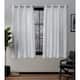 ATI Home Forest Hill Woven Blackout Grommet Top Curtain Panel Pair