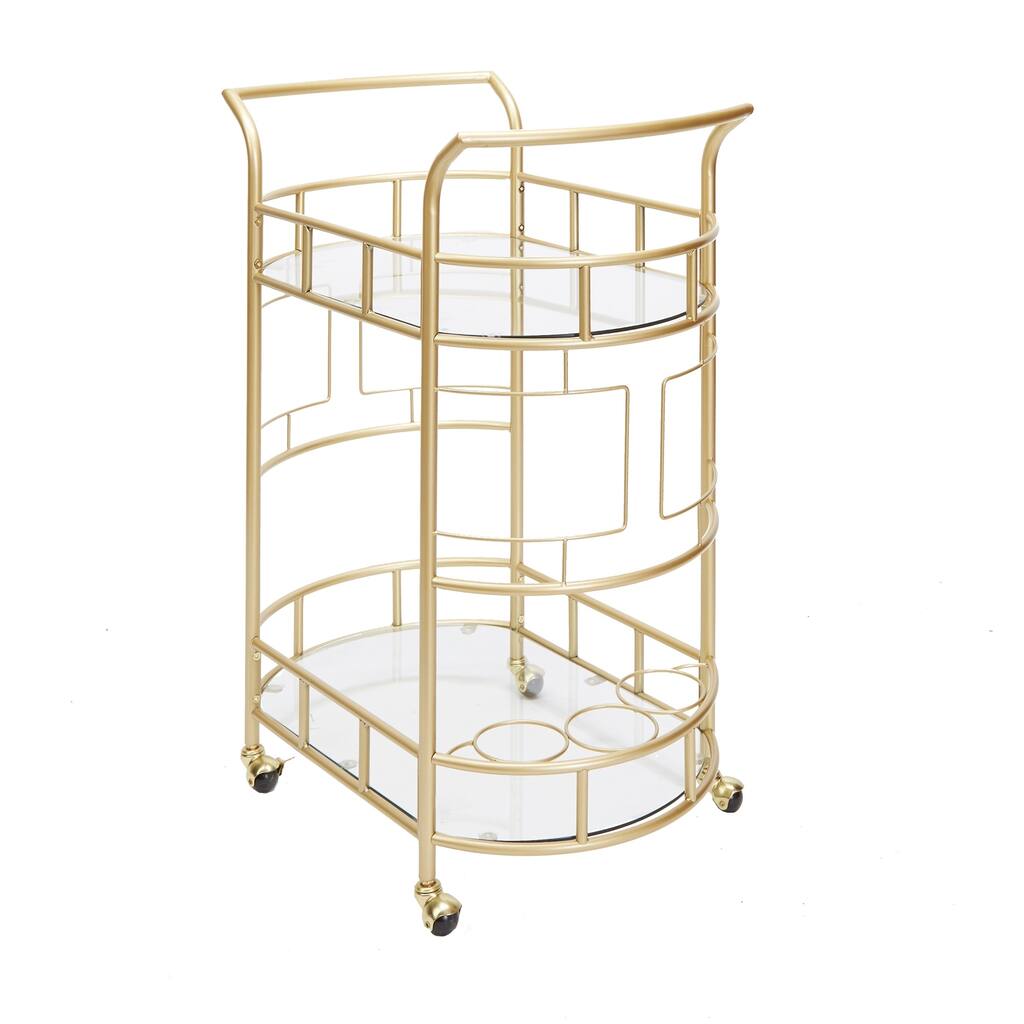 Sinclair Gold 2-tier Serving Cart by Silverwood