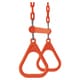 preview thumbnail 3 of 3, Machrus Swingan Trapeze Swing Bar with Vinyl Coated Chain - Fully Assembled - Orange