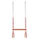 preview thumbnail 2 of 3, Machrus Swingan Trapeze Swing Bar with Vinyl Coated Chain - Fully Assembled - Orange