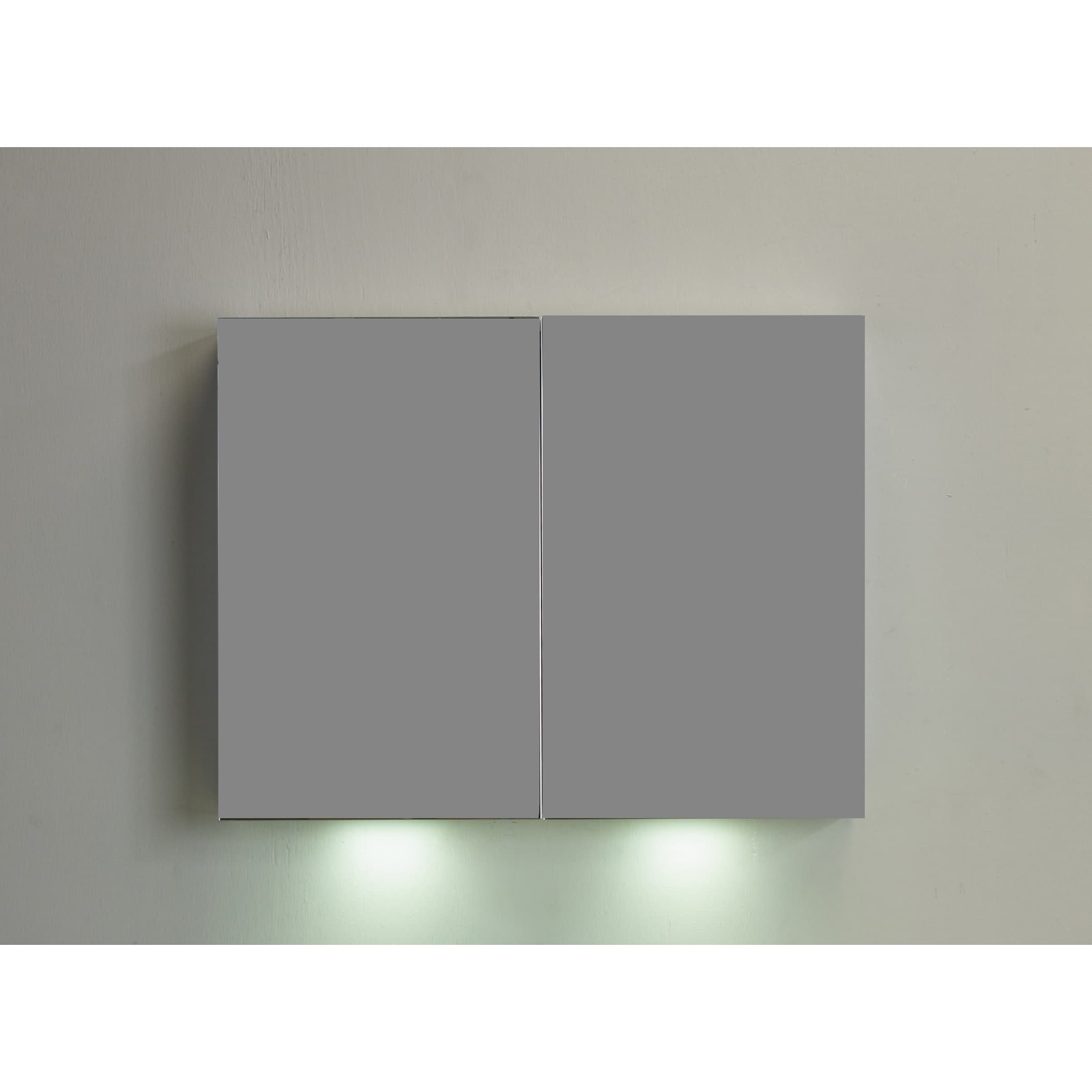 Shop Eviva 36 Inch Mirror Medicine Cabinet With Led Lights Free