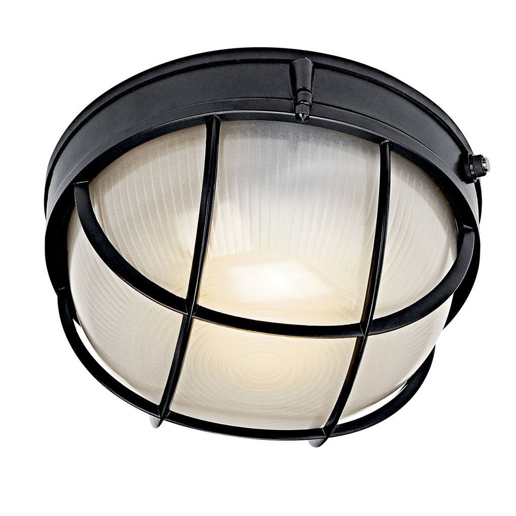 Kichler Lighting Utilitarian 1-light Black Outdoor Fluorescent Wall Sconce