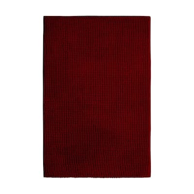 Plush Memory Foam Chenille Cushioned 17 x 24 in. Bath Mat w/ BounceComfort Technology