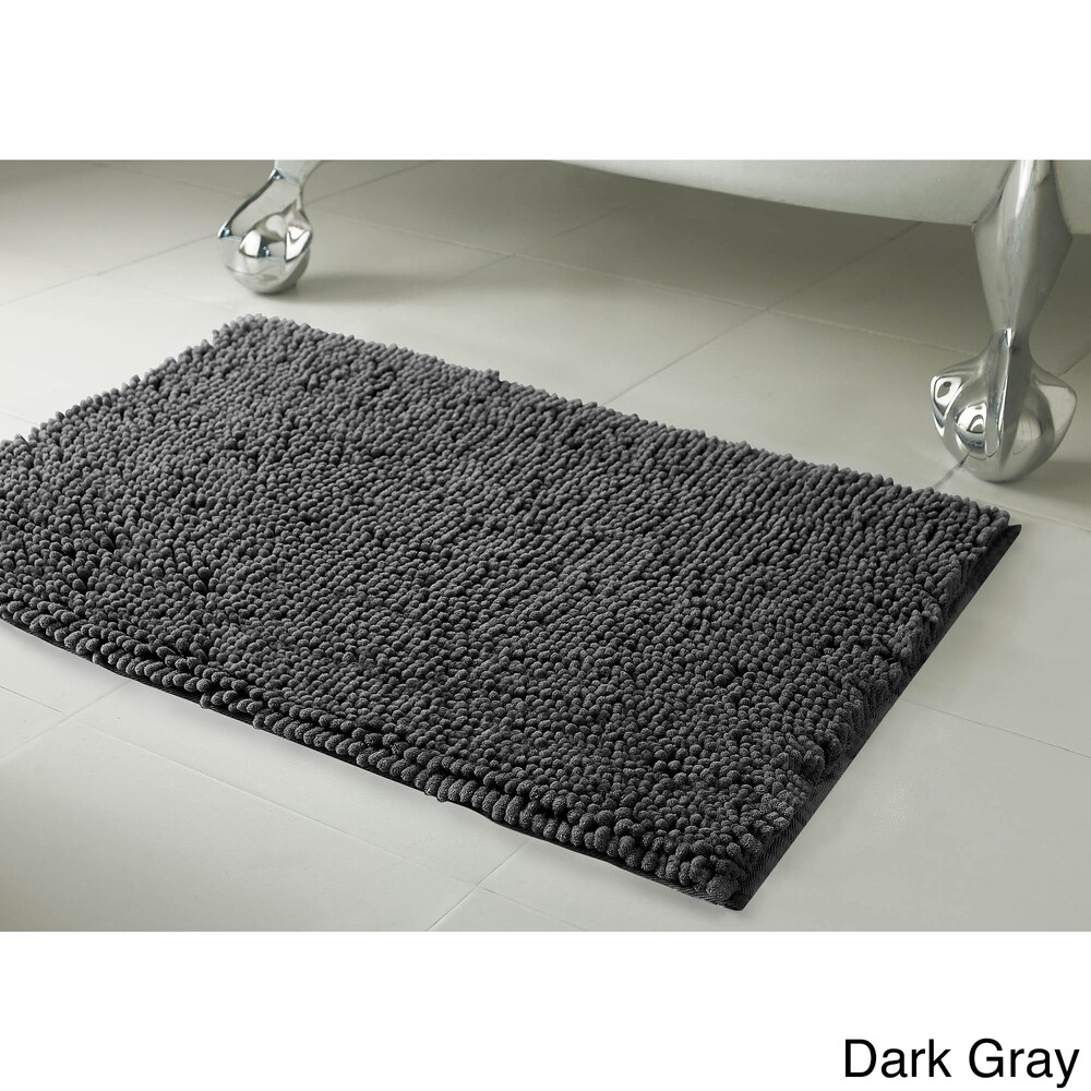 15-PC Geometric Black HIGH QUALITY Jacquard Bathroom Bath Mat Set, Washable  Anti Slip Large Rug 18x30, Small Rug 18x24 with Non-Skid Rubber Back