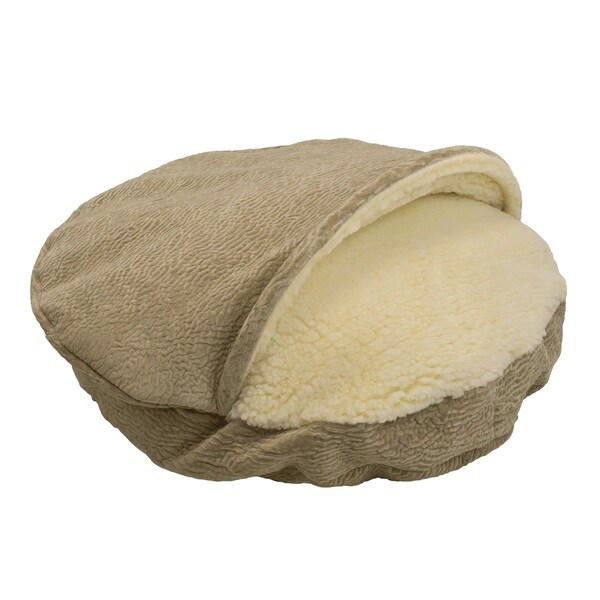 Shop Snoozer Cozy Cave Piston Sand Premium Micro Suede Pet ...