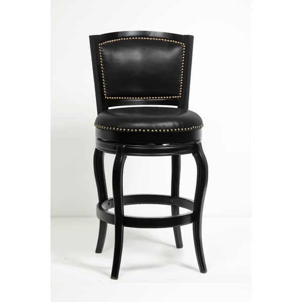 Boraam Harris Collection Black Brown Wood Dining And Kitchen Swivel Barstool With Back Boraam Harris Collection Black Brown Wood Dining And Kitchen Swivel Barstool With Back