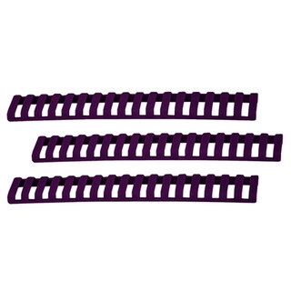 Ergo 18 Slot Ladder Low Pro Rail Covers, 3-Pack Purple