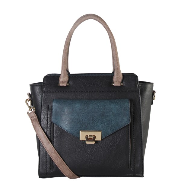 structured tote bag with pockets