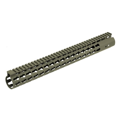 Leapers Inc. AR15 Super Slim Free Float Handguard Keymod, 15", OD Green
