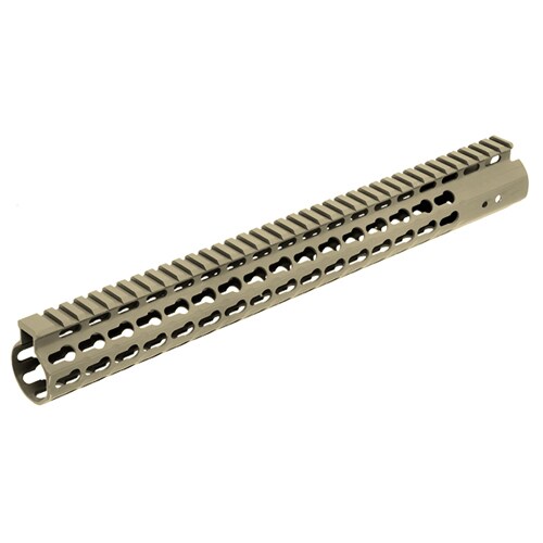 Leapers Inc. AR15 Super Slim Free Float Handguard Keymod, 15", Flat Dark Earth