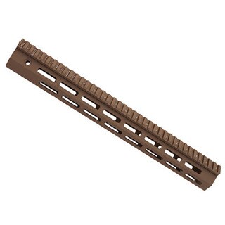 Troy Industries 15" M-LOK 5.56 Rail Aluminum, Flat Dark Earth