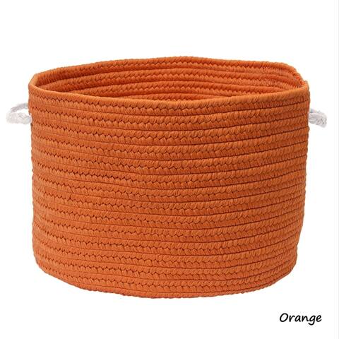 Colonial Mills Kanter Simple-Solids Small 10 x 10 x 8 Storage Basket With Accent Handles
