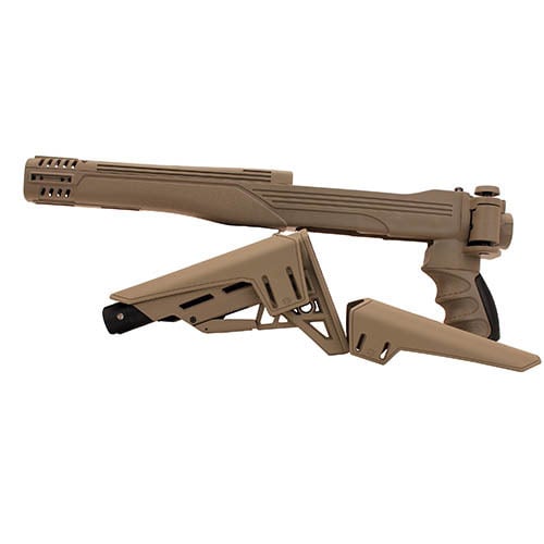 Advanced Technology Intl Ruger10/22TactLite Adjustable Side Folding Stock Flat Dark Earth w/CR/SRS