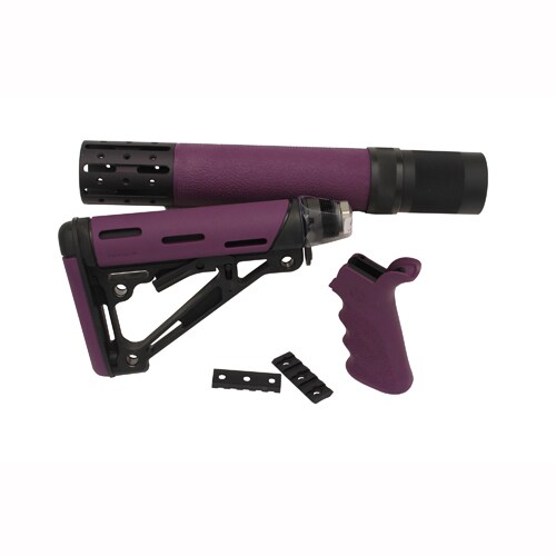 Hogue AR-15/M-16 Kit Finger Groove Beavertail Grip, Purple