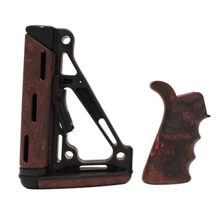 Hogue AR15 OMCB BFG Grip - Com/Mil-Spec Red Lava