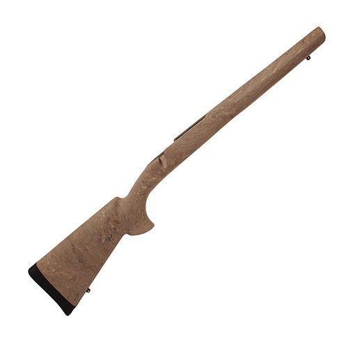 Hogue Ruger 77 MKII Long Action Overmolded Stock Heavy Barrel, Full Bed Block, Ghillie Earth