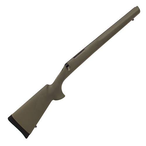 Hogue Remington 700 BDL Short Action Overmolded Stock Heavy Barrel, Pillarbed Olive Drab Green