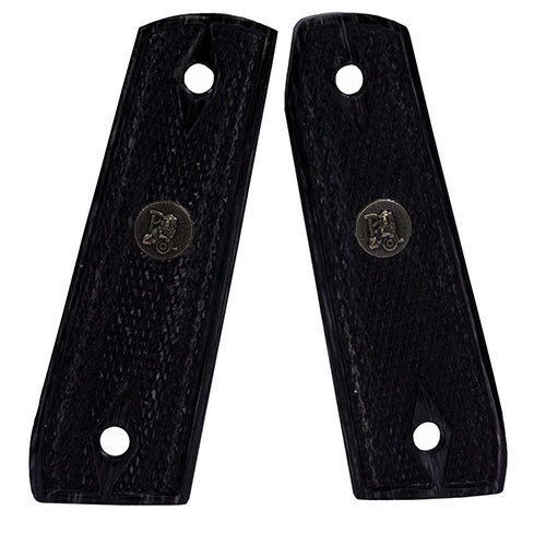 Pachmayr Renegade Wood Laminate Revolver Grips Ruger 22/45, Charcoal Checkered