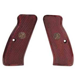 Pachmayr Renegade Wood Laminate Revolver Grips CZ 75/85, Rosewood Checkered