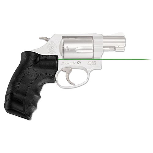 Crimson Trace Smith and Wesson J-Frame Round Butt Lasergrip, Green, Clam Package