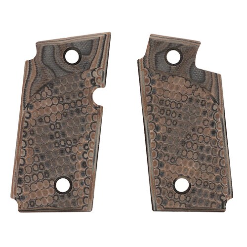 Hogue Sig P238 Grips Piranha G-Mascus G10, Dark Earth
