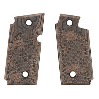 Hogue Sig P238 Grips Piranha G-Mascus G10, Dark Earth