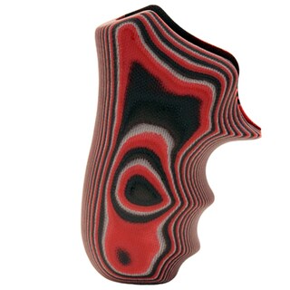Hogue Ruger LCR Grip Enclosed Hammer, Smith G10, G-Mascus Red Lava