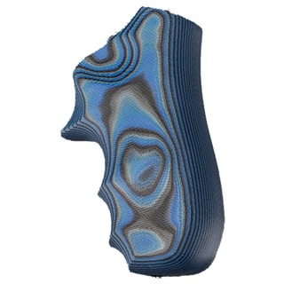 Hogue Ruger LCR Grip Enclosed Hammer, Smith G10, G-Mascus Blue Lava