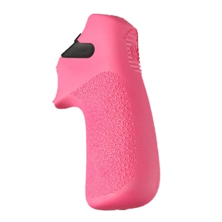 Hogue Ruger LCR Grip Tamer, Rubber No Finger Grooves, Pink