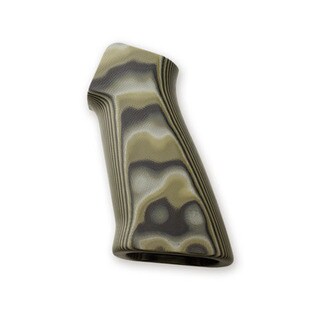 Hogue AR-15 No Finger Grooves, Grip Smooth G10 G-Mascus Green