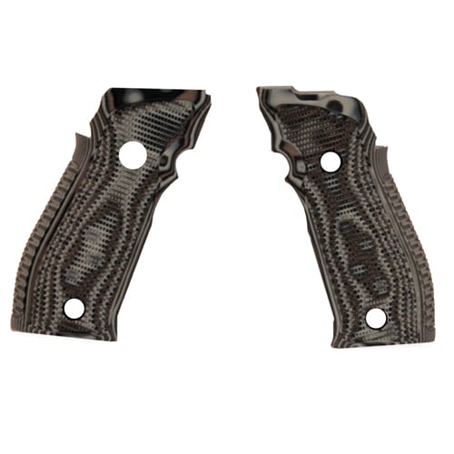 Hogue Sig P226 SAO X5/X6 Grips Pirahna G10 G-Mascus Black/Gray