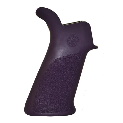 Hogue AR-15 Rubber Grip Beavertail No Finger Grooves Purple