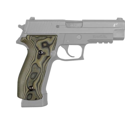Hogue Sig P226 Grips DA/SA Magrip, Smooth G-10 G-Mascus Green