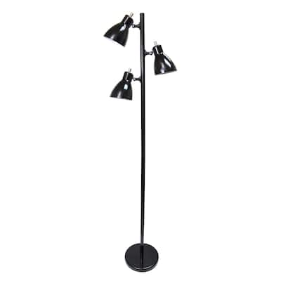 Simple Designs Metal 3-light Tree Floor Lamp