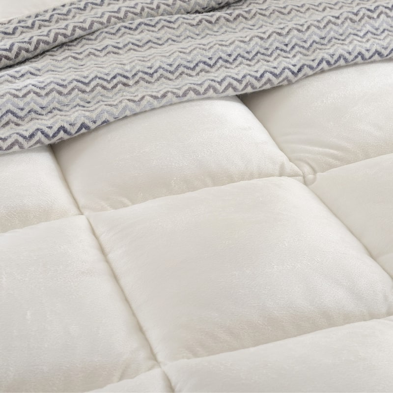 Cheer Collection Microplush Luxurious Alternative Down Mattress Pad, Topper and Protector