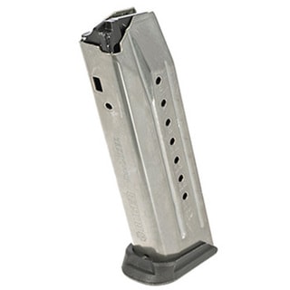 Ruger (Sturm, Ruger & Co, Inc) American Magazine 9mm Luger, 17 Rounds, Nickel Teflon Coated