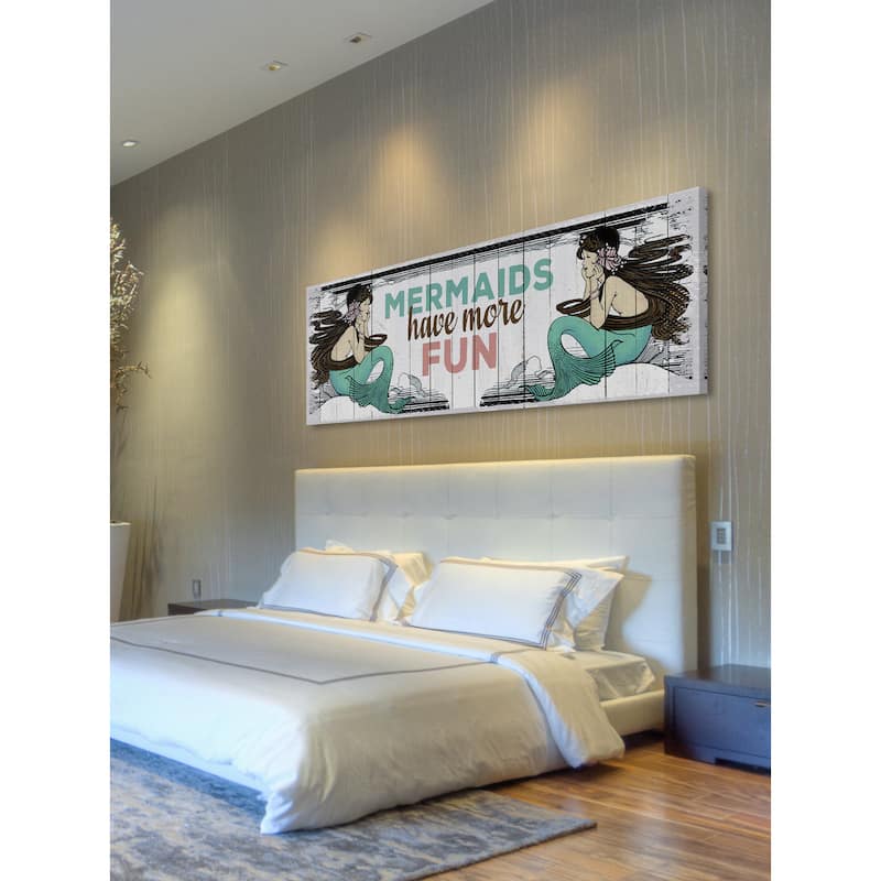 Marmont Hill - 'Mermaid Fun' Painting Print on Wrapped Canvas - Multi-Color