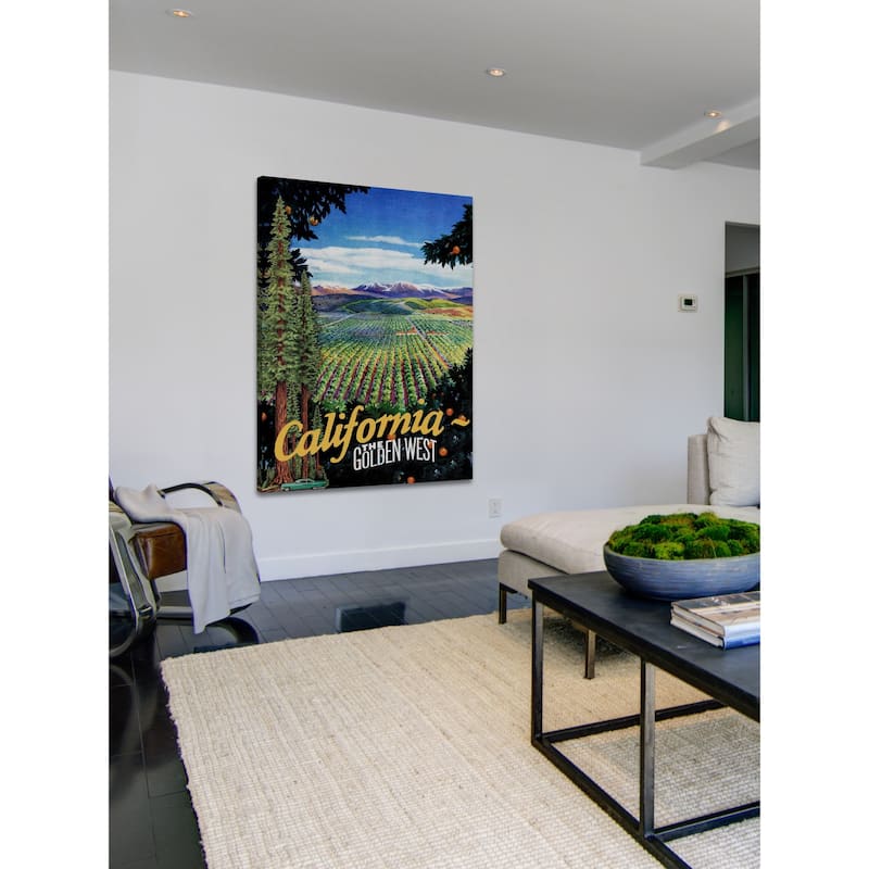 Marmont Hill - 'Travel Poster California' Painting Print on Wrapped Canvas - Multi-Color