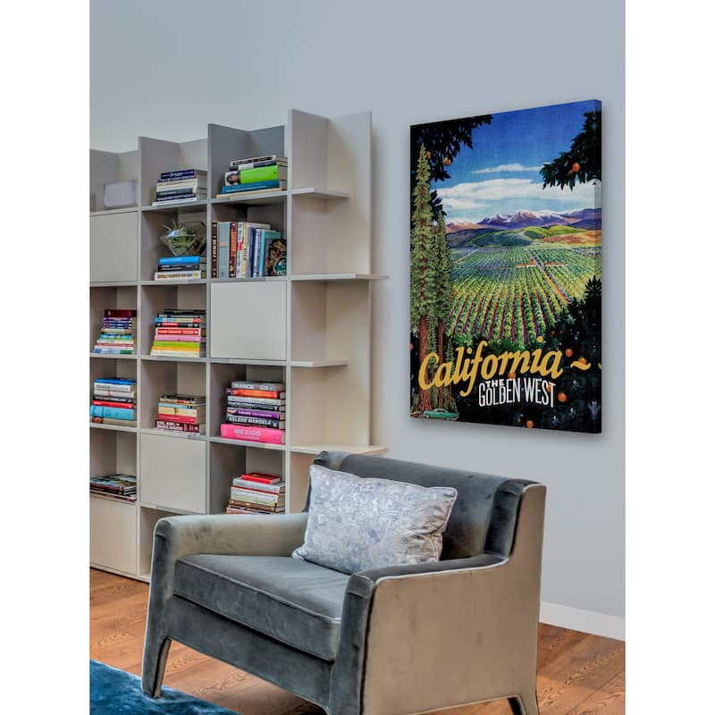 Marmont Hill - 'Travel Poster California' Painting Print on Wrapped Canvas - Multi-Color