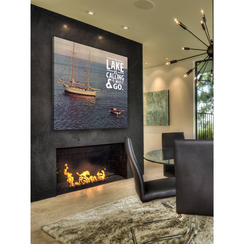Marmont Hill - 'The Lake is Calling' Painting Print on Wrapped Canvas - Multi-Color