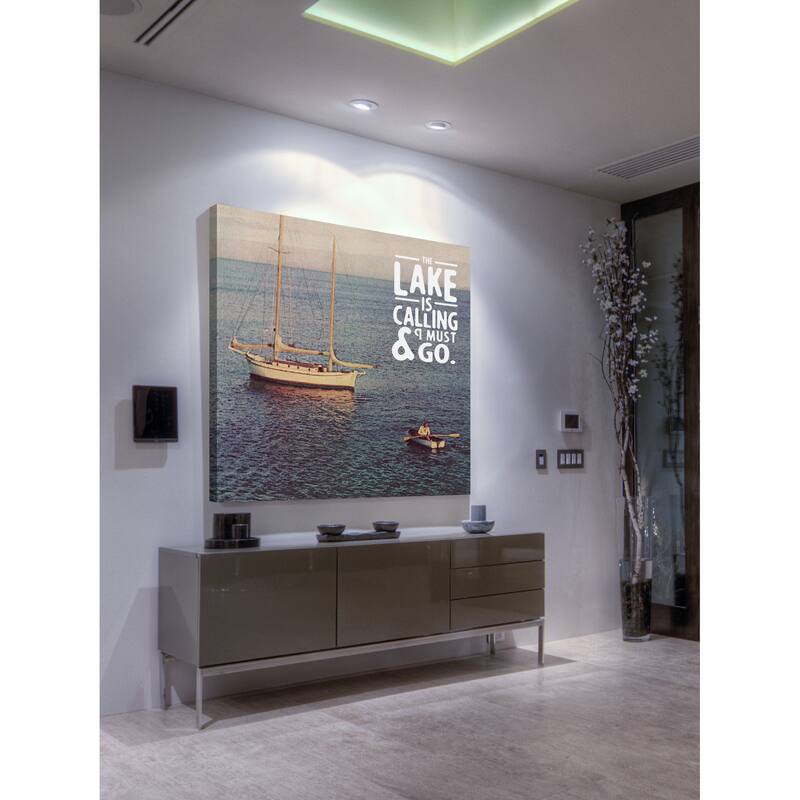 Marmont Hill - 'The Lake is Calling' Painting Print on Wrapped Canvas - Multi-Color