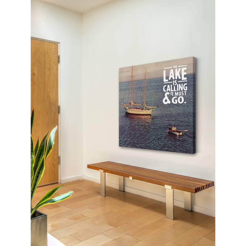 Marmont Hill - 'The Lake is Calling' Painting Print on Wrapped Canvas - Multi-Color