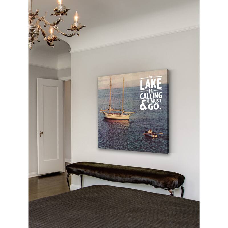 Marmont Hill - 'The Lake is Calling' Painting Print on Wrapped Canvas - Multi-Color