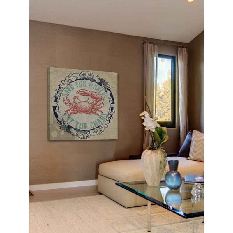 Marmont Hill - 'Save Whales 2' Painting Print on Wrapped Canvas - Multi-Color