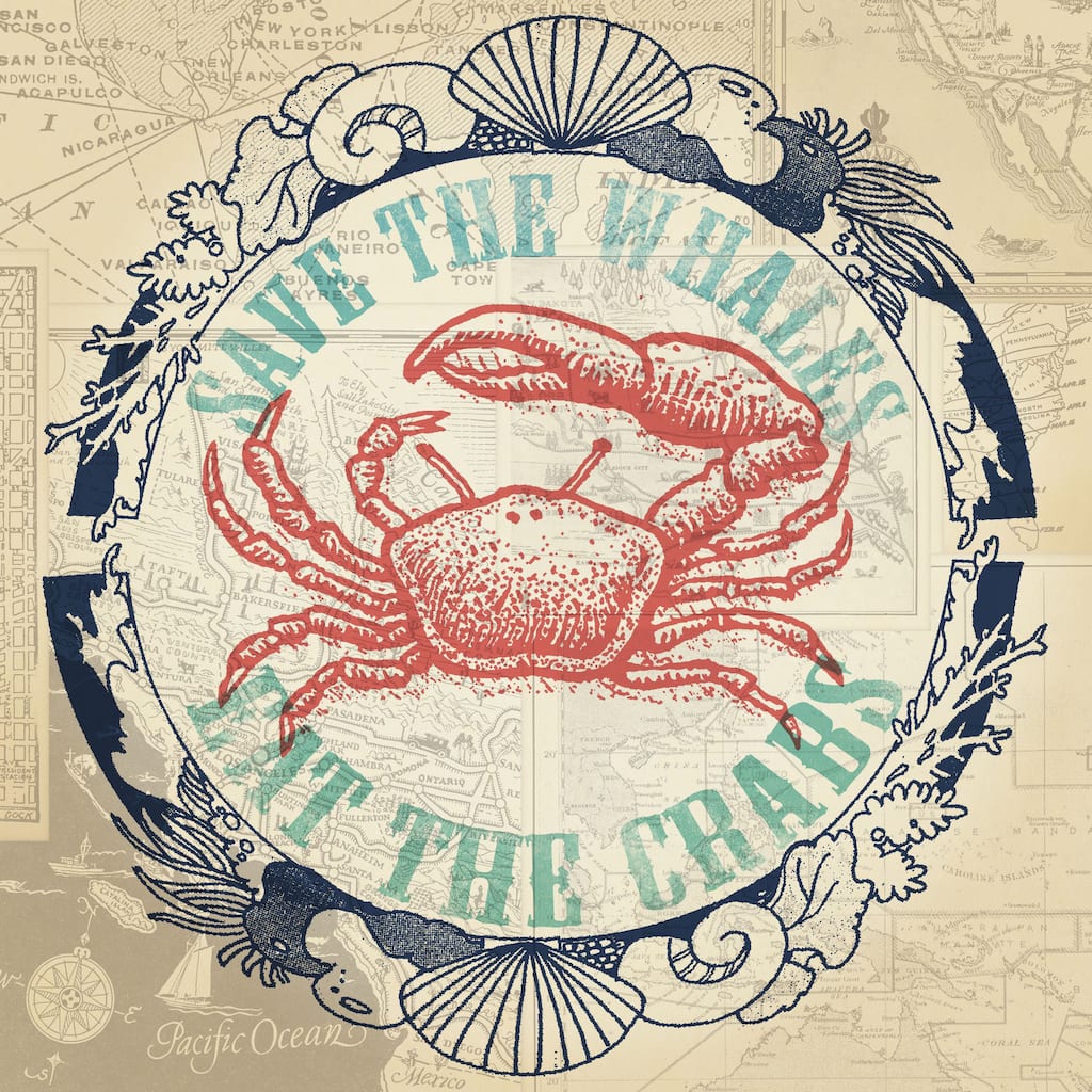 Marmont Hill - 'Save Whales 2' Painting Print on Wrapped Canvas - Multi-Color