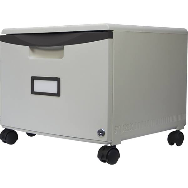 Shop Storex Single Drawer Mini File Cabinet Lock And Casters