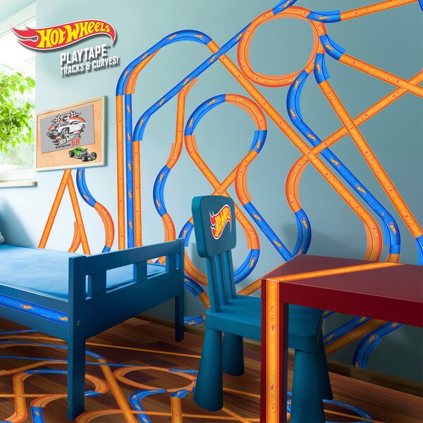 hot wheels blue track